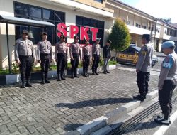 Pastikan Kesiapan, SPKT Polresta Palangka Raya Serah Terima Piket