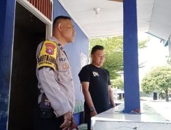 Minimalisir Aksi Premanisme, Bhabinkamtibmas Menteng Sambangi Penjagaan STMIK Palangka Raya