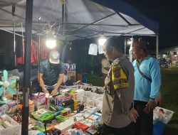 Cegah Premanisme, Polsek Sabangau Kunjungi Pasar Malam di Kalampangan