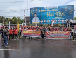Jaga Kamtibmas Wilkum, Polresta Palangka Raya Pam Aksi Damai Kesatuan Masyarakat Hukum Adat
