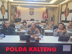Dipimpin Kapolri, Polda Kalteng Ikuti Pembukaan Rakernis Baharkam dan Korbrimob Polri Secara Virtual
