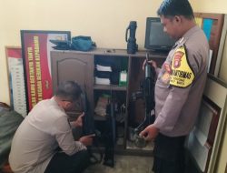 Pastikan Kesiapan, Anggota Polsek Bukit Batu Laksanakan Pemeriksaan Inventaris Dinas