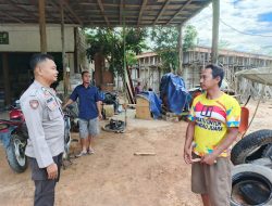 Personil Polsek Lamandau Sosialisasikan Penanggulangan Premanisme Berkedok Ormas