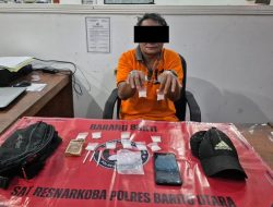 Polres Barito Utara Amankan 55,14 Gram Sabu dari Tersangka YL di Jalan Brigjend Katamso