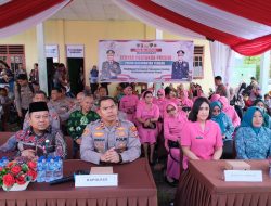 Polres Lmanadau Gelar Bantuan Sosial dalam Gebyar Posyandu Presisi