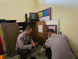 Pastikan Kesiapan Dinas, Anggota Polsek Bukit Batu Lakukan Pengecekan Alat Inventaris