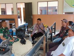 Sambangi Kelurahan Sei Gohong, Polsek Bukit Batu Koordinasikan Kesiapsiagaan Hadapi Potensi Banjir
