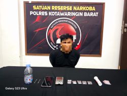 Polres Kobar Amankan Buruh Pengedar Narkotika