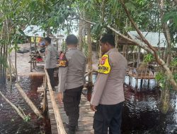Patroli Polsek Bukit Batu Sambangi Objek Wisata Lewu Rawan Bahalap, Perkuat Sinergi dan Keamanan Wisata