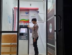 Piket Polsek Sematu Jaya Laksanakan Patroli Perbankan Atm