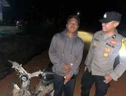 Personel Polsek lamandau melaksanakan Sambangi masyarakat