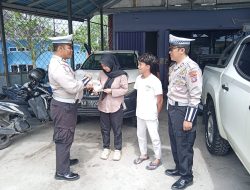 Satlantas Polresta Palangka Raya Gencar Edukasi Tertib Lalu Lintas kepada Masyarakat