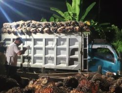 Piket Polsek lamandau Silaturahmi Masyarakat yang sedang bekerja