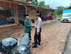 Piket Polsek Delang melaksanakan Silaturahmi ke warga masyarakat
