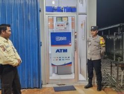 Piket Polsek Sematu Jaya Sambangi Satpam Bank BRI