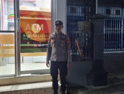 Piket Polsek Sematu Jaya Laksanakan Patroli Perbankan Atm