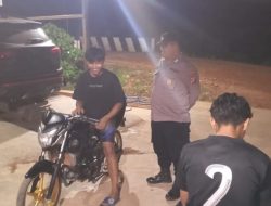 Personil Polsek lamandau melaksanakan Patroli diwilayah Polsek Lamandau