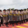 Siaga Potensi Gangguan Massa, Personel Siaga Dalmas Laksanakan Latihan
