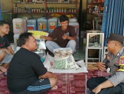 Bhabinkamtibmas Polsek Sematu Jaya Sosialisasikan Penanggulangan Premanisme