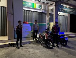 Satuan Samapta Patroli di Malam Hari Mencegah Gangguan Kamtibmas