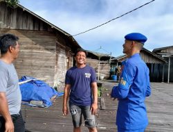 Cegah Gangguan Kamtibmas Ditpolairud Laksanakan Sambang ke masyarakat jelai.   ‎