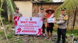Polsek Gunung Purei Gelar Bakti Sosial di Desa Lampeong II Peringati Hari Bhayangkara ke-79