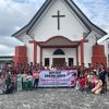 Sambut Hari Bhayangkara Ke-79, Ditsamapta Polda Kalteng Gelar Bakti Religi Bersihkan Tempat Ibadah di Palangka Raya