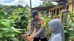 Dukung Ketahanan Pangan, Bhabinkamtibmas Polsek Lamandau Silaturahmi ke masyarakat terkait Program Asta Cita Presiden RI
