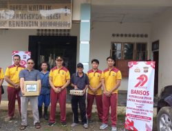 Polsek Teweh Timur Salurkan Bansos ke Rumah Ibadah dalam Rangka HUT Bhayangkara ke-79