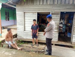 Sambangi Warga Desa Palangkau Lama, Ditpolairud Sisipkan Pesan Kamtibmas