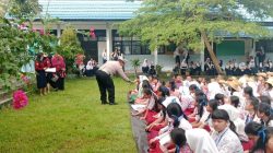Satlantas Polresta Palangka Raya Sosialisasikan Larangan Knalpot Brong dan Balap Liar di SMPN 9