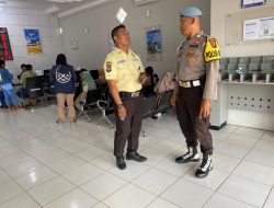 Piket Polsek Patroli dan Silaturahmi dengan Satpam Bank BRI