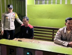 Personil Polsek lamandau Patroli dan Sambang Pos Satpam Perusahaan