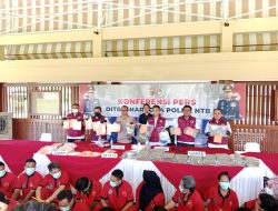 32 Kasus Terungkap, Polda NTB Tangkap 45 Tersangka Narkoba Selama Mei–Juli 2025