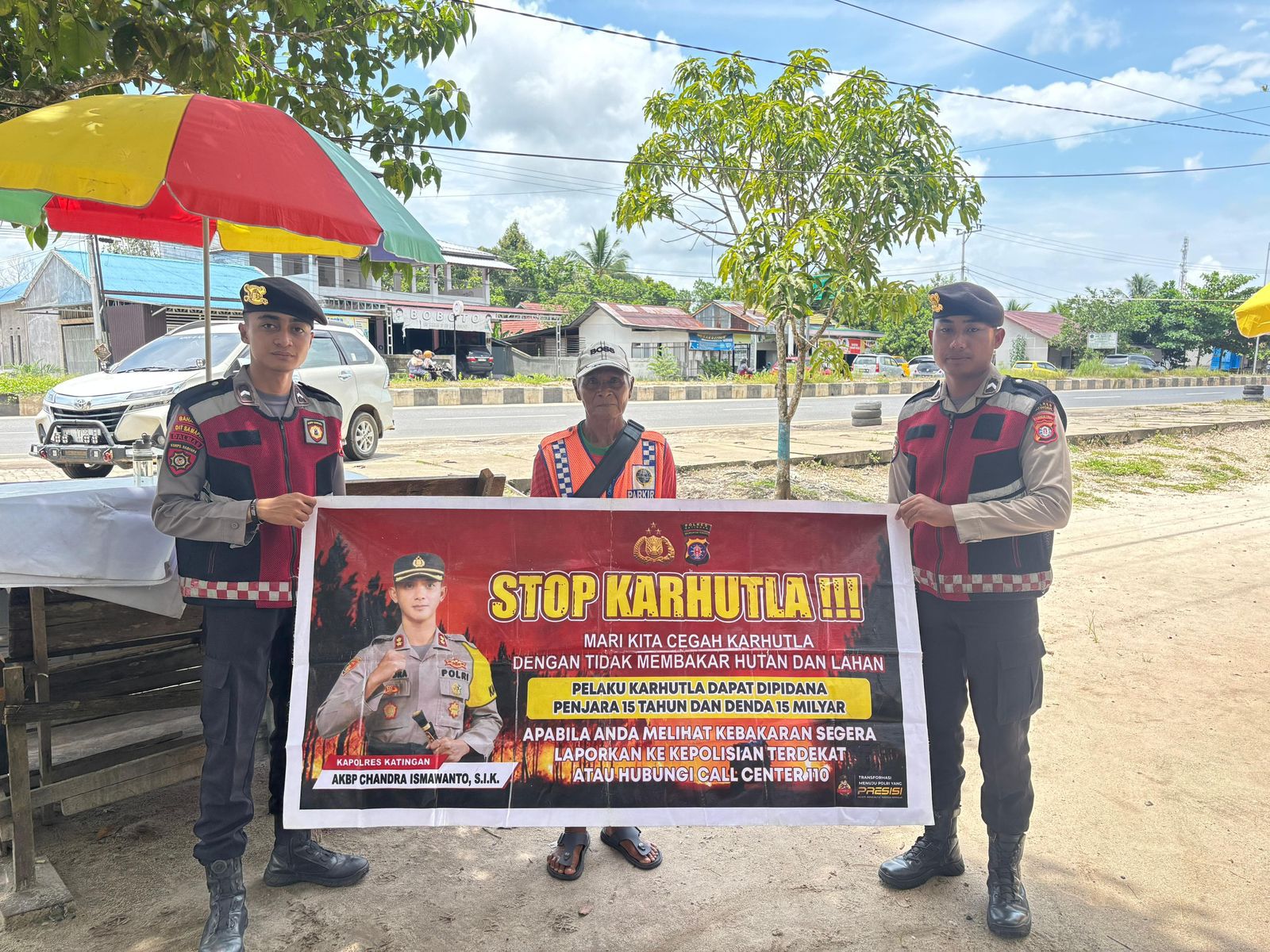 Patroli Sosialisasi Karhutla, Sat Samapta Polres Katingan Lakukan Pengawasan