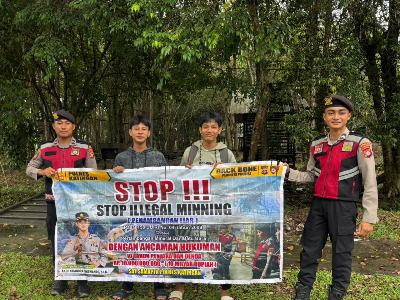 Sat Samapta Polres Katingan Gencar Melaksanakan patroli Illegal Mining