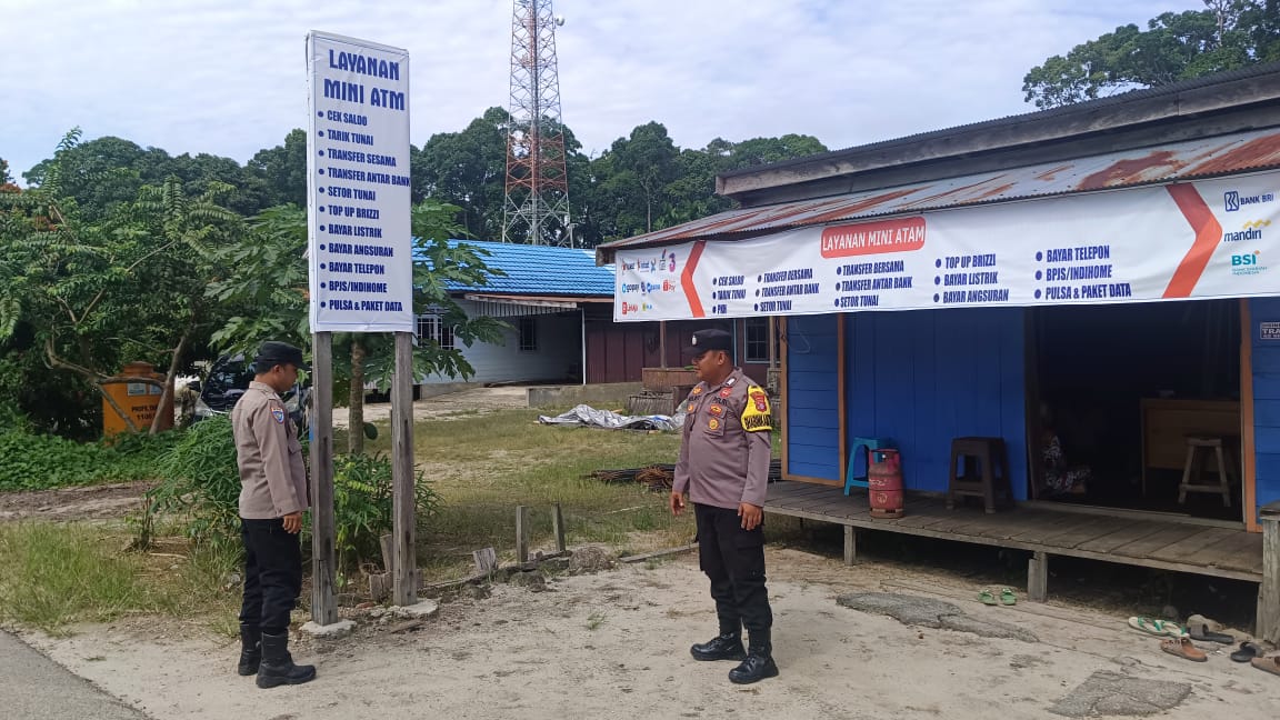 Patroli Dialogis, Polsek Tewang Sangalang Garing dan Pulau Malan Sampaikan Imbauan Kepada Warga.