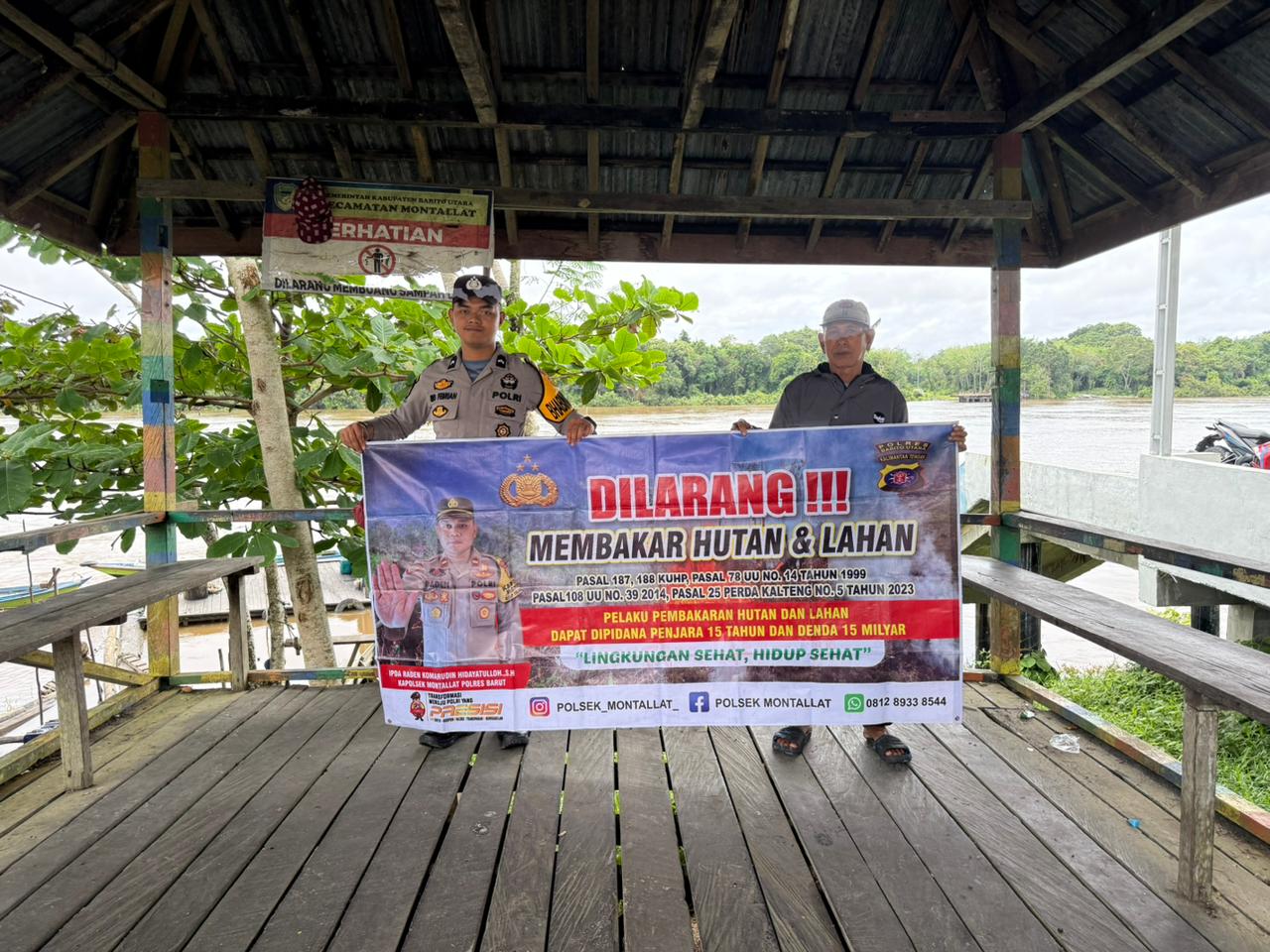 Polsek Montallat Gelar Sosialisasi Karhutla Untuk Meningkatkan Kesadaran Masyarakat