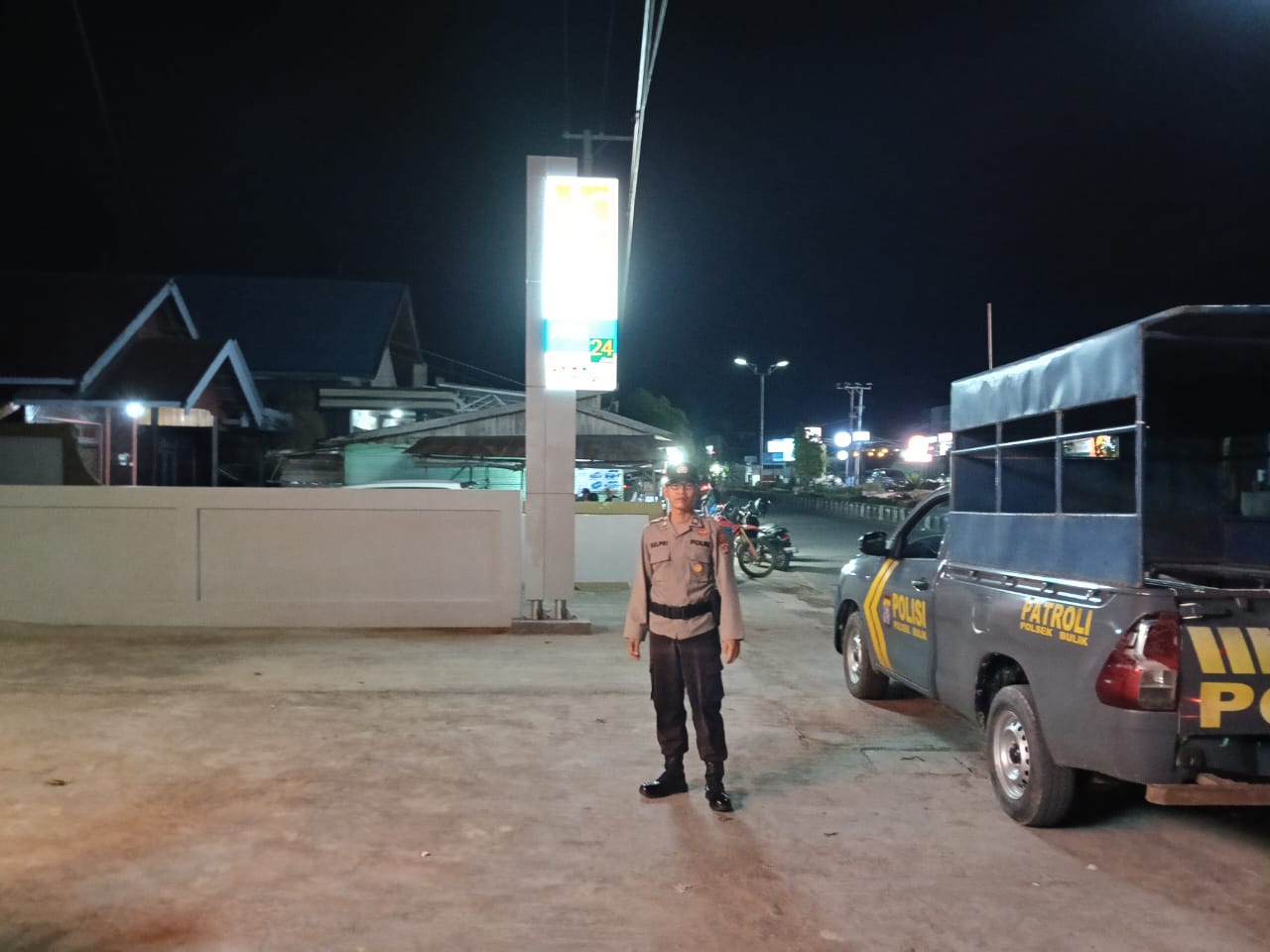 Polsek Bulik Patroli Obyek Vital dan Bank wilkum Polsek Bulik