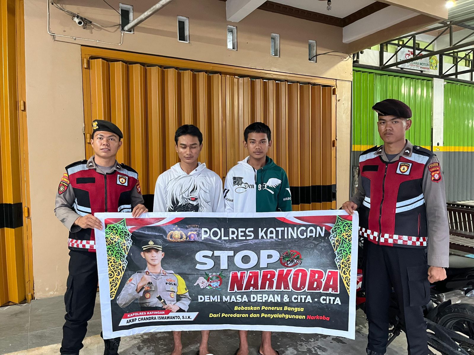 Patroli Pencegahan Narkotika, Sat Samapta Polres Katingan Gencar Lakukan Sosialisasi