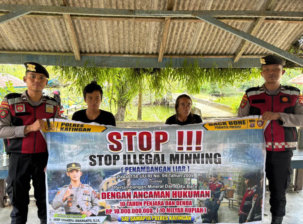 Sat Samapta Polres Katingan Gencar Melaksanakan patroli Illegal Mining