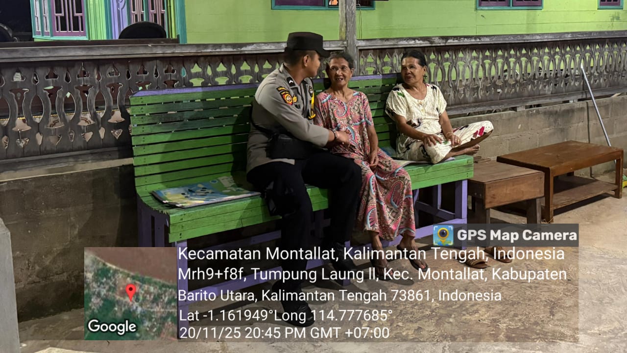 Polsek Montallat Laksanakan Patroli Malam Untuk Ciptakan Keamanan Dan Ketertiban Masyarakat