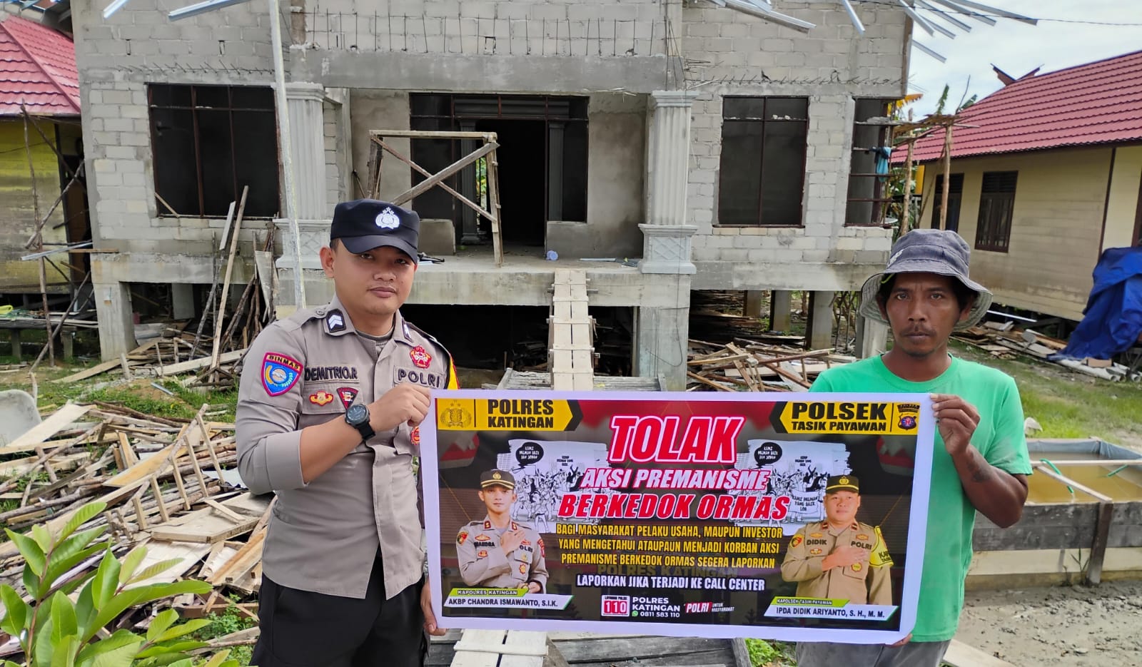 Polsek Tasik Payawan dan Kamipang Gencar Sosialisasi Tolak Premanisme