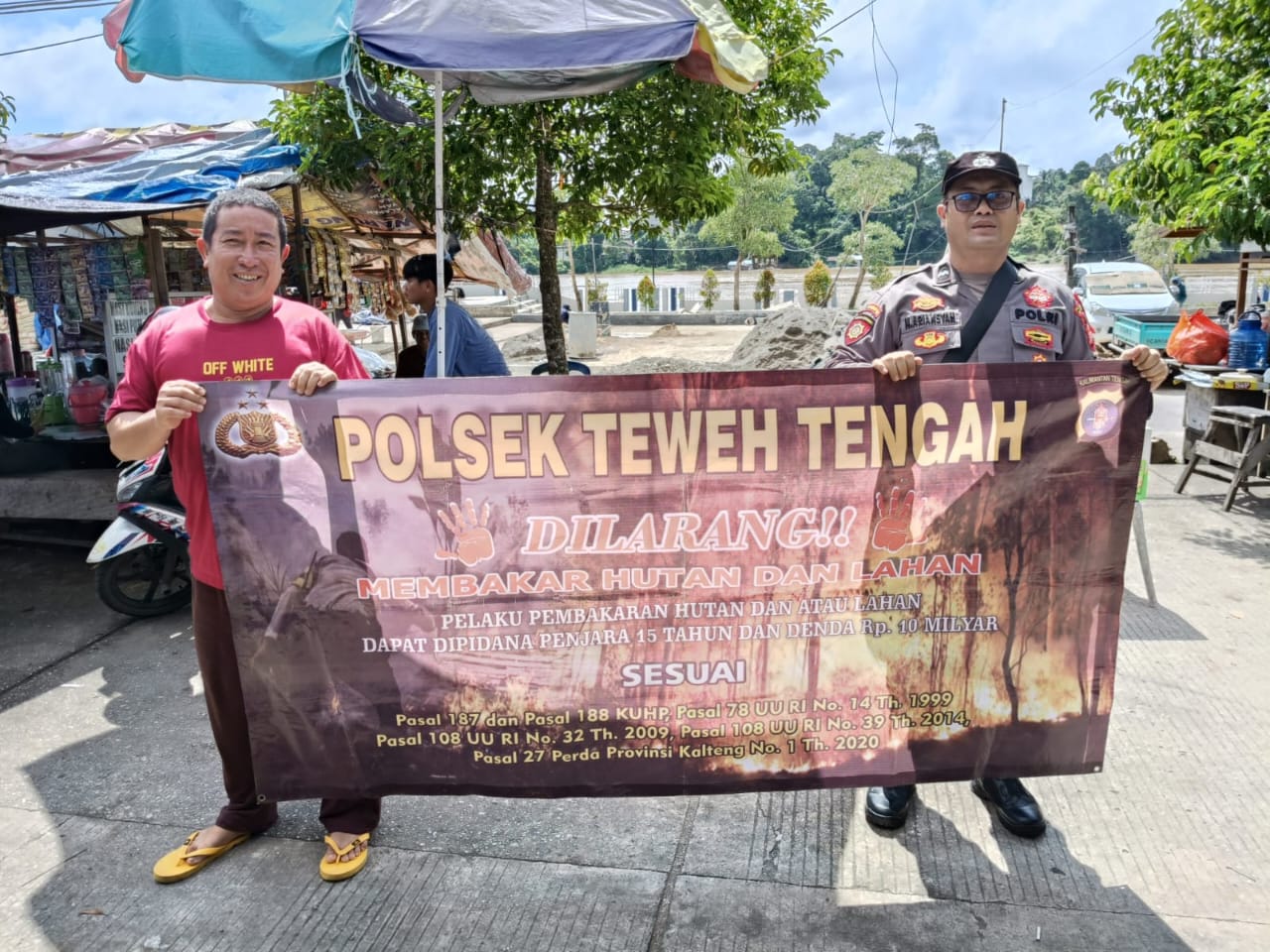 Berikan Pemahanan Kepada Masyarakat Mengenai Bahaya Membakar Hutan, Polsek Teweh Tengah Sosialisasikan Tentang Bahaya Karhutla