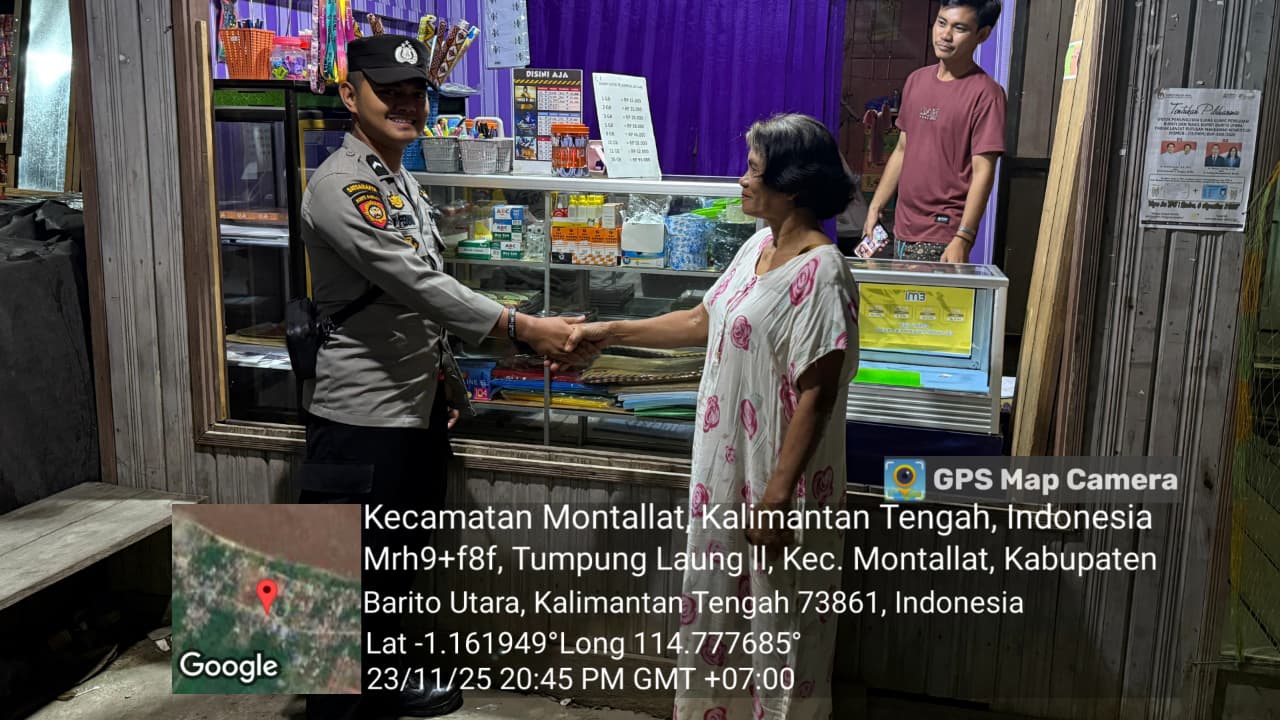 Polsek Montallat Laksanakan Patroli Malam Untuk Ciptakan Keamanan Dan Ketertiban Masyarakat