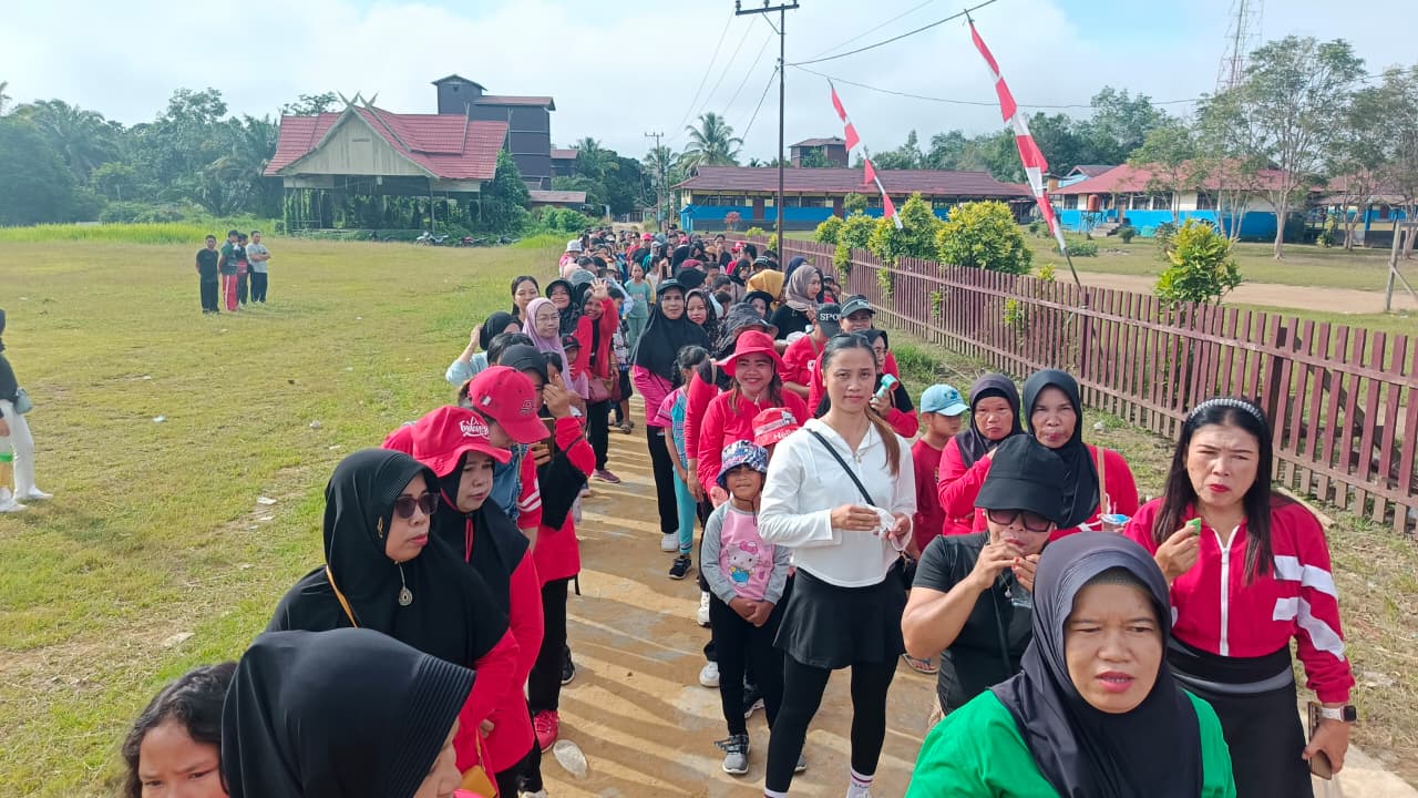 Jaga Kebugaran Tubuh, Polsek Katingan Hulu ikuti kegiatan Olahraga bersama