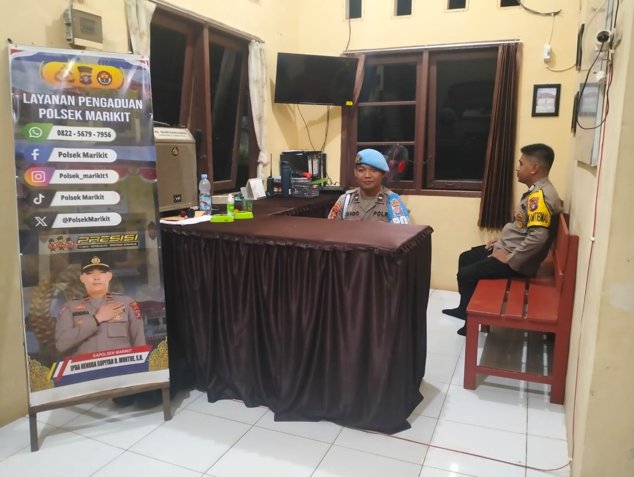 Tingkatkan keamanan Mako, Anggota Polsek Marikit Antisipasi gangguan Keamanan Mako.