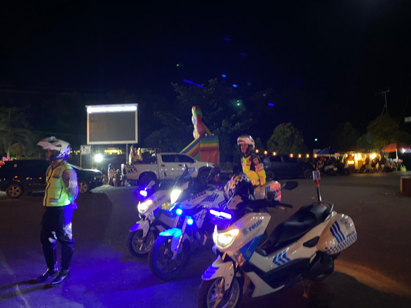 Patroli Blue Light Polres Lamandau, Upaya Cegah Gangguan Kamtibmas