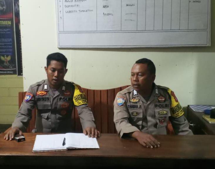 Tingkatkan keamanan Mako, Anggota Polsek Marikit Antisipasi gangguan Keamanan Mako.