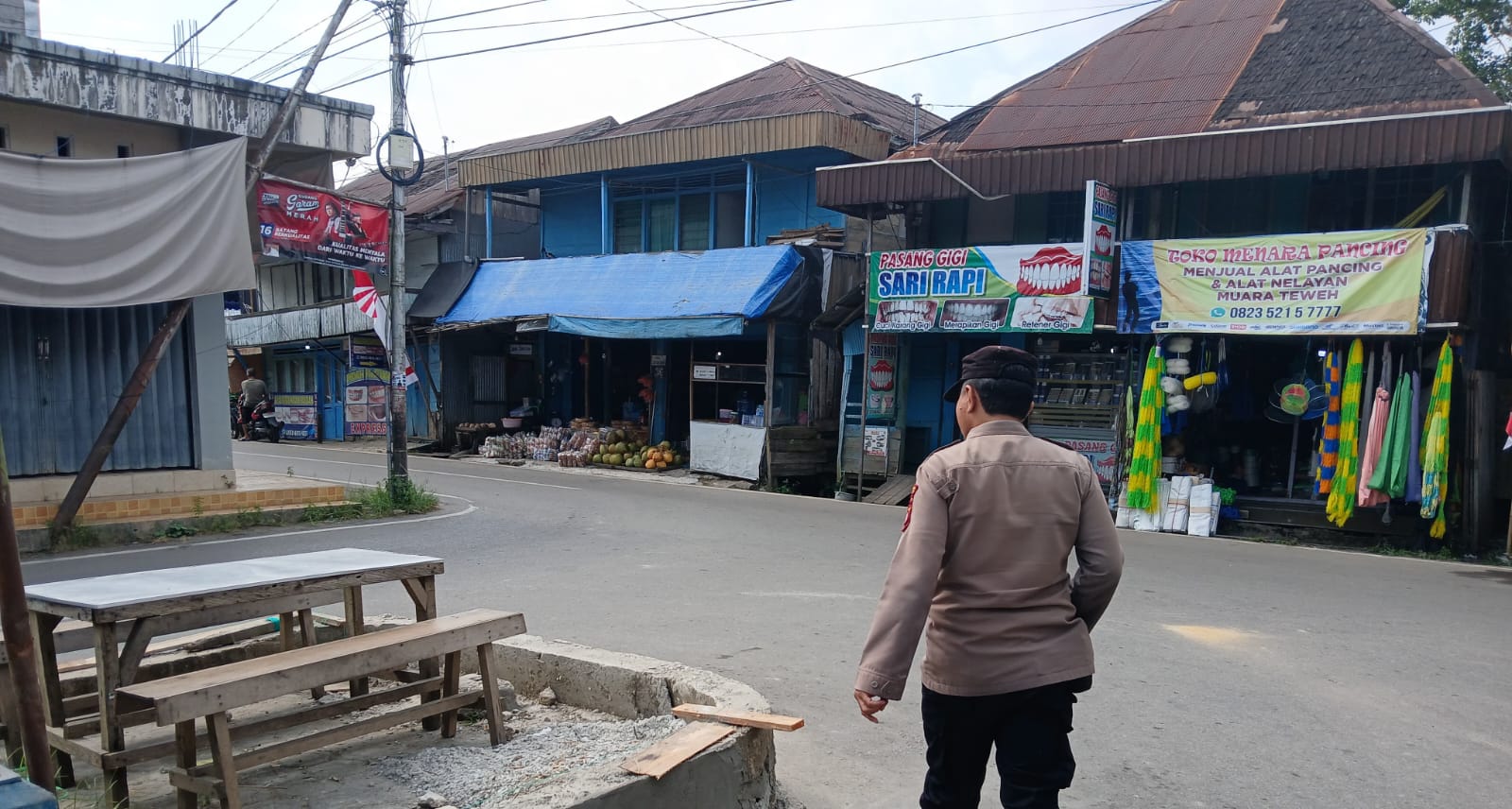 Dalam Rangka Menjaga Situasi Kamtibmas yang Kondusif, Polsek Teweh Tengah Laksanakan Patroli